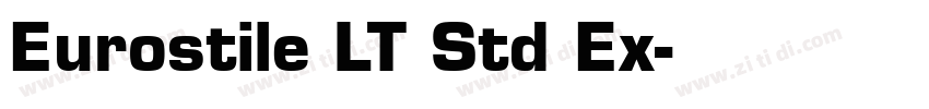 Eurostile LT Std Ex字体转换